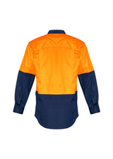 Mens Rugged Cooling Hi Vis Long Sleeve Shirt