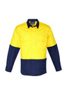 Mens Rugged Cooling Hi Vis Long Sleeve Shirt