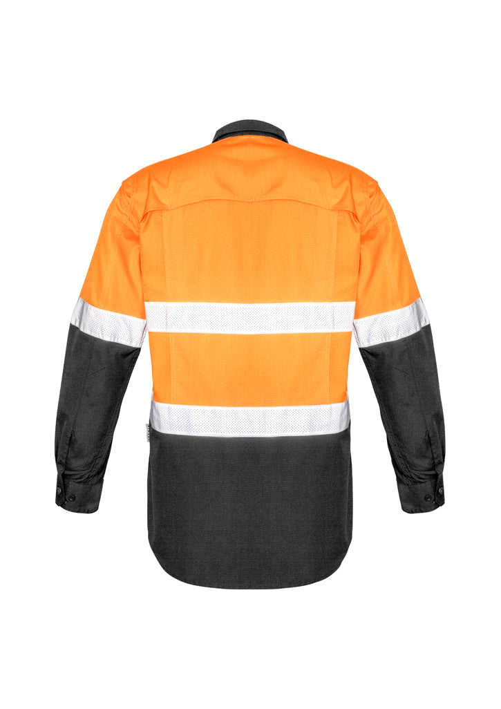 Mens Rugged Cooling Hi Vis Taped Long Sleeve Shirt