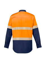 Mens Rugged Cooling Hi Vis Segmented Tape Long Sleeve Shirt