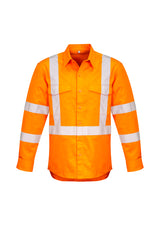 Mens Hi Vis X Back Taped Long Sleeve Shirt