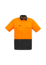 Mens Rugged Cooling Hi Vis Short Sleeve Shirt